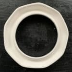 White Ceramic  LIGHT BULB RING